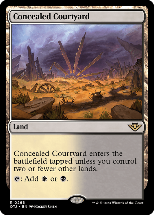 Concealed Courtyard (OTJ-268) - Outlaws of Thunder Junction - Premium MTG Single from Wizards of the Coast - Just $0.96! Shop now at Game Crave Tournament Store