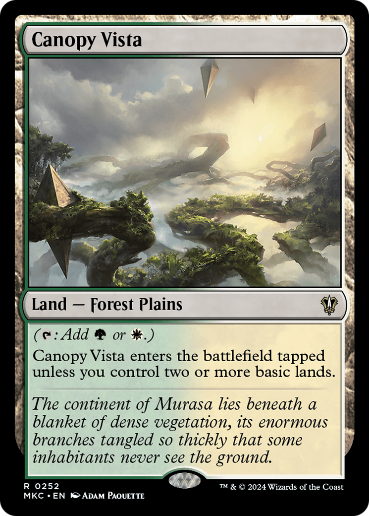 Canopy Vista (MKC-252) - Murders at Karlov Manor Commander - Premium MTG Single from Wizards of the Coast - Just $0.25! Shop now at Game Crave Tournament Store