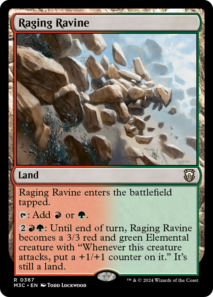 Raging Ravine (M3C-367) - Modern Horizons 3 Commander Foil - Premium MTG Single from Wizards of the Coast - Just $0.25! Shop now at Game Crave Tournament Store