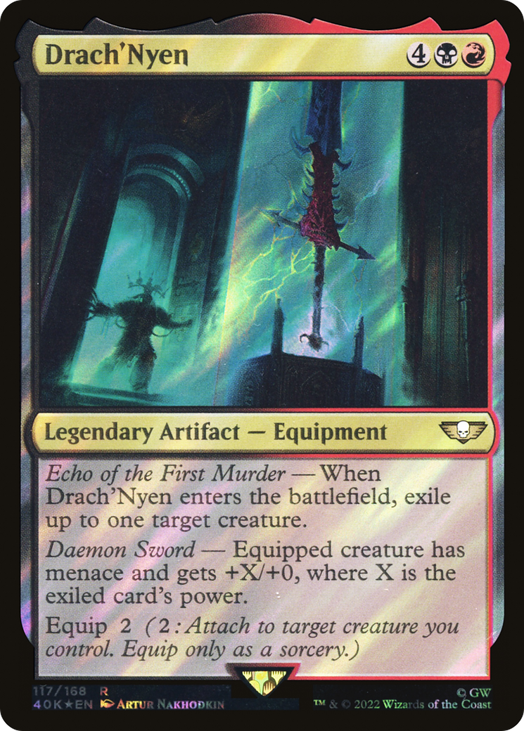 Drach'Nyen (40K-117★) - Warhammer 40,000 Commander Foil - Premium MTG Single from Wizards of the Coast - Just $0.21! Shop now at Game Crave Tournament Store