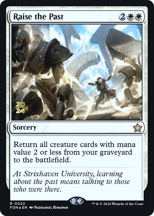 Raise the Past (PRE-22S) - Foundations Promos Foil - Premium MTG Single from Wizards of the Coast - Just $0.48! Shop now at Game Crave Tournament Store