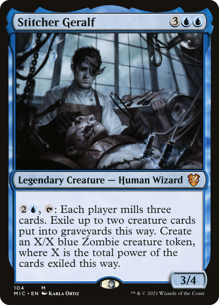 Stitcher Geralf (MIC-104) - Midnight Hunt Commander - Premium MTG Single from Wizards of the Coast - Just $0.25! Shop now at Game Crave Tournament Store