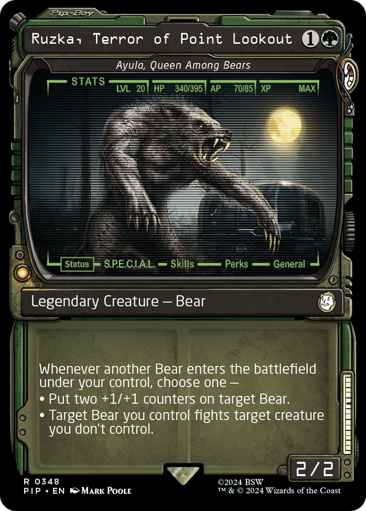 Ayula, Queen Among Bears (PIP-348) - Fallout / Ruzka, Terror of Point Lookout: (Showcase) Foil - Premium MTG Single from Wizards of the Coast - Just $1! Shop now at Game Crave Tournament Store