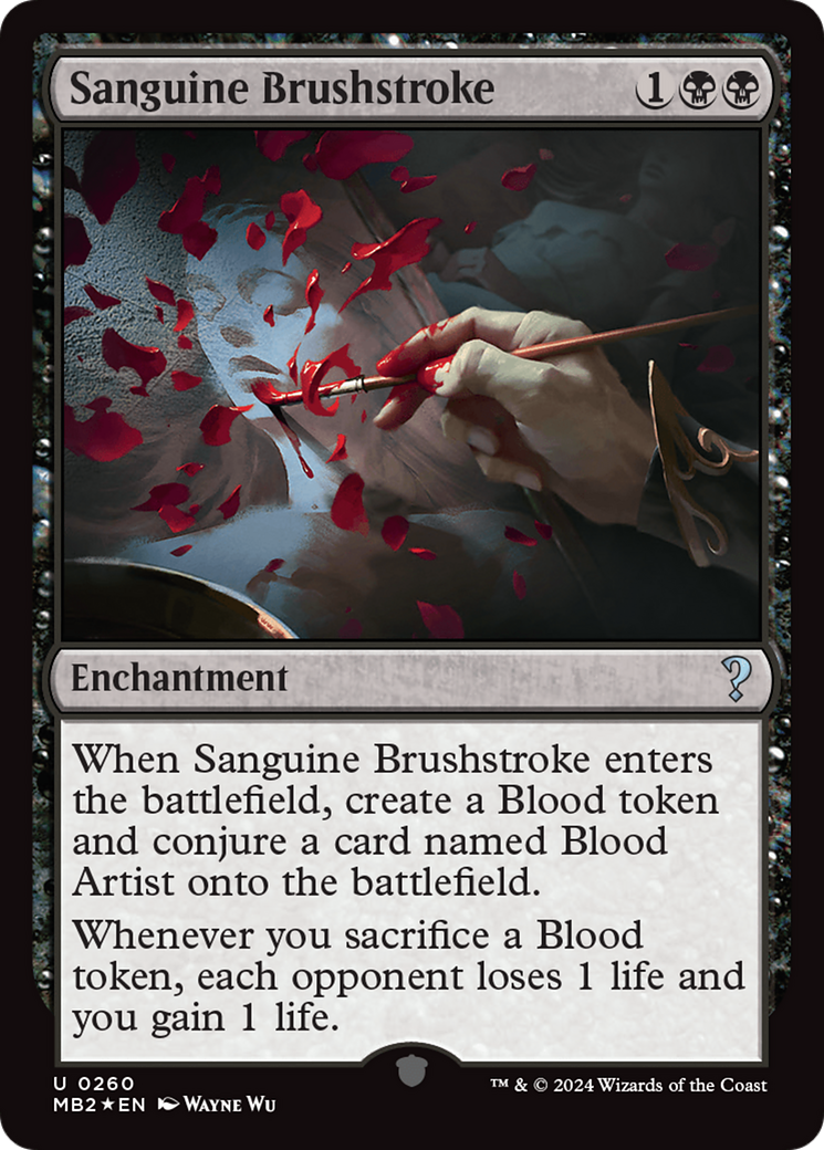 Sanguine Brushstroke (MB2-260) - Mystery Booster 2 Foil - Premium MTG Single from Wizards of the Coast - Just $34.40! Shop now at Game Crave Tournament Store