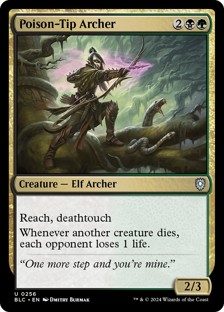 Poison-Tip Archer (BLC-256) - Bloomburrow Commander - Premium MTG Single from Wizards of the Coast - Just $0.27! Shop now at Game Crave Tournament Store