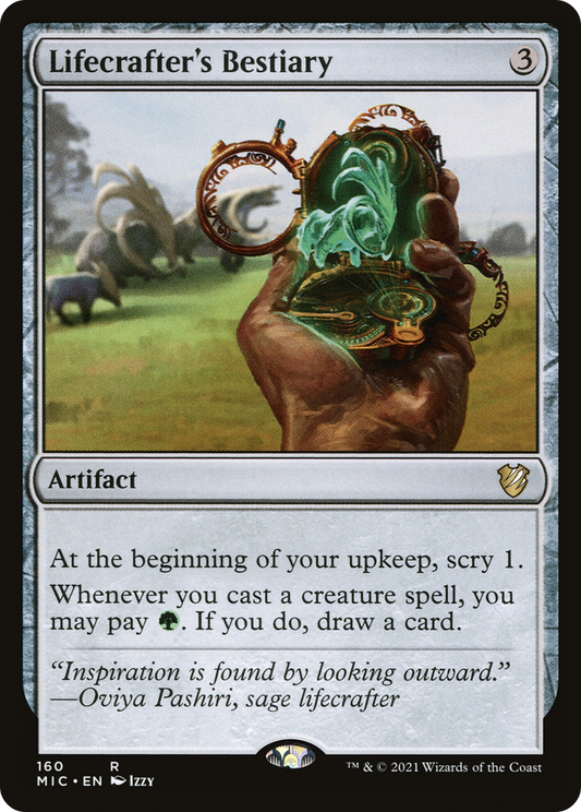 Lifecrafter's Bestiary (MIC-160) - Midnight Hunt Commander - Premium MTG Single from Wizards of the Coast - Just $0.11! Shop now at Game Crave Tournament Store