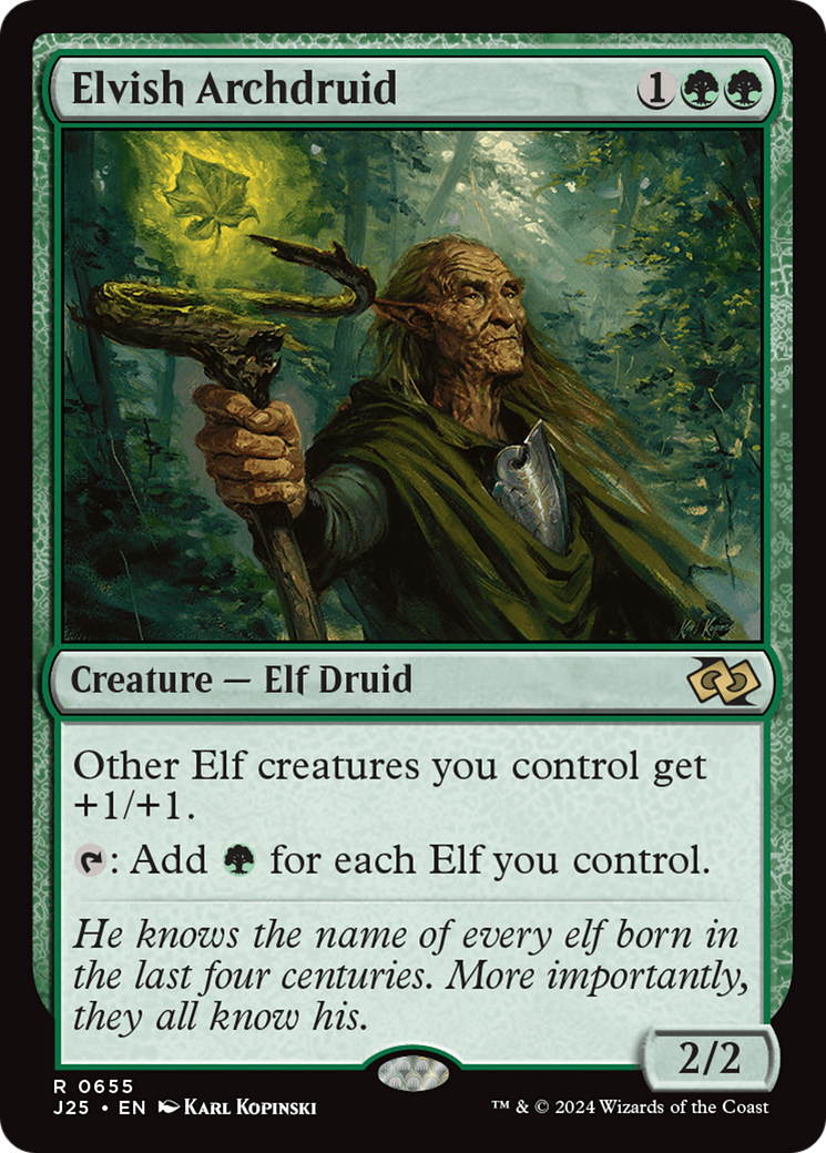 Elvish Archdruid (J25-655) - Foundations Jumpstart - Premium MTG Single from Wizards of the Coast - Just $0.26! Shop now at Game Crave Tournament Store