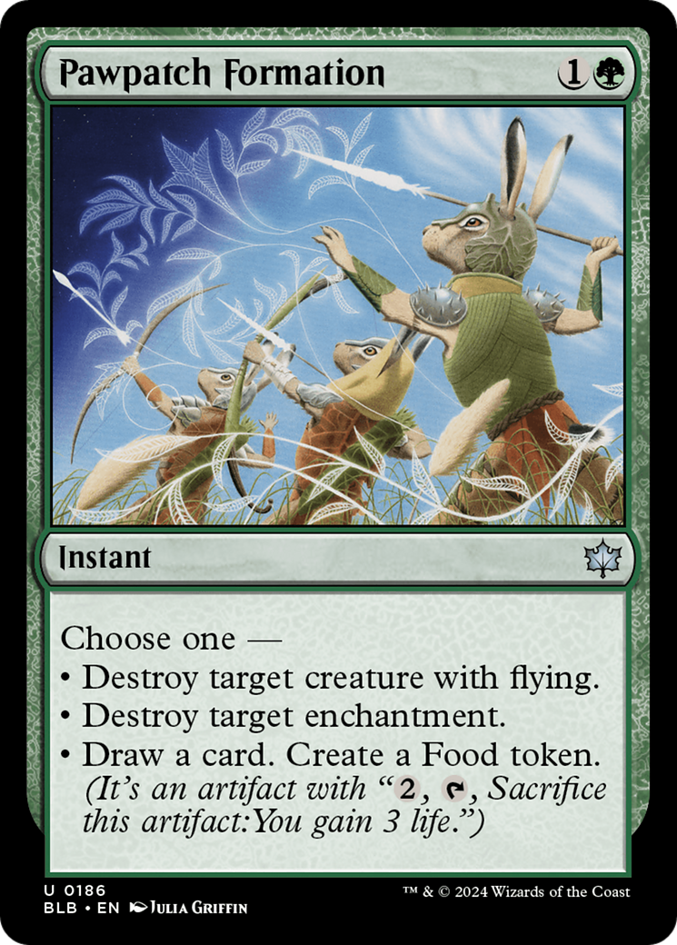 Pawpatch Formation (BLB-186) - Bloomburrow Foil - Premium MTG Single from Wizards of the Coast - Just $0.59! Shop now at Game Crave Tournament Store