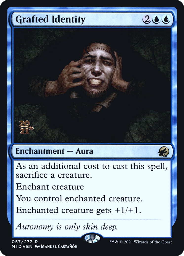 Grafted Identity (PMID-57S) - Innistrad: Midnight Hunt Promos Foil - Premium MTG Single from Wizards of the Coast - Just $0.25! Shop now at Game Crave Tournament Store