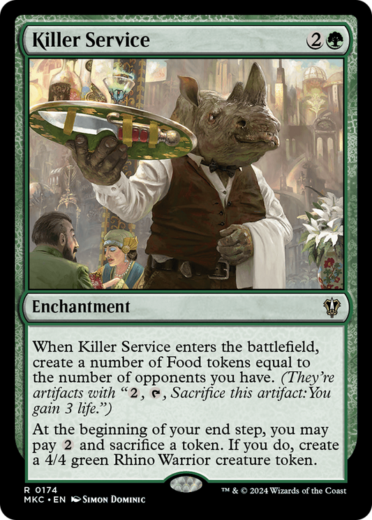 Killer Service (MKC-174) - Murders at Karlov Manor Commander - Premium MTG Single from Wizards of the Coast - Just $0.25! Shop now at Game Crave Tournament Store