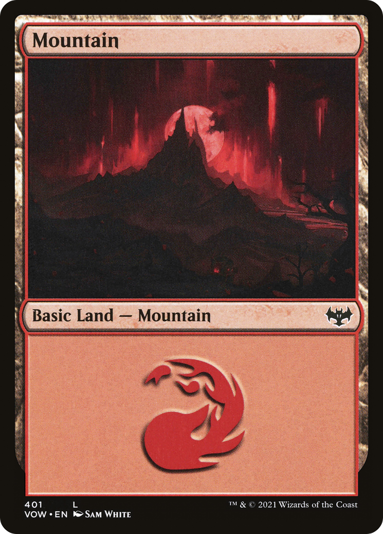 Mountain (VOW-401) - Innistrad: Crimson Vow Foil - Premium MTG Single from Wizards of the Coast - Just $0.08! Shop now at Game Crave Tournament Store