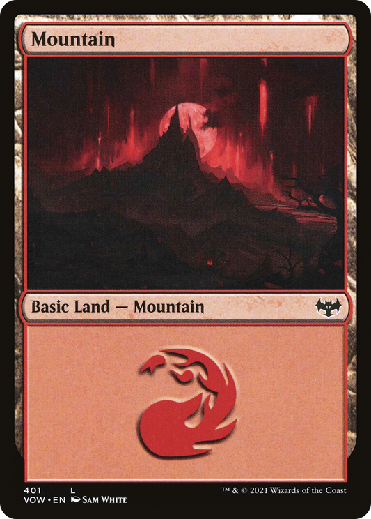Mountain (VOW-401) - Innistrad: Crimson Vow Foil - Premium MTG Single from Wizards of the Coast - Just $0.08! Shop now at Game Crave Tournament Store