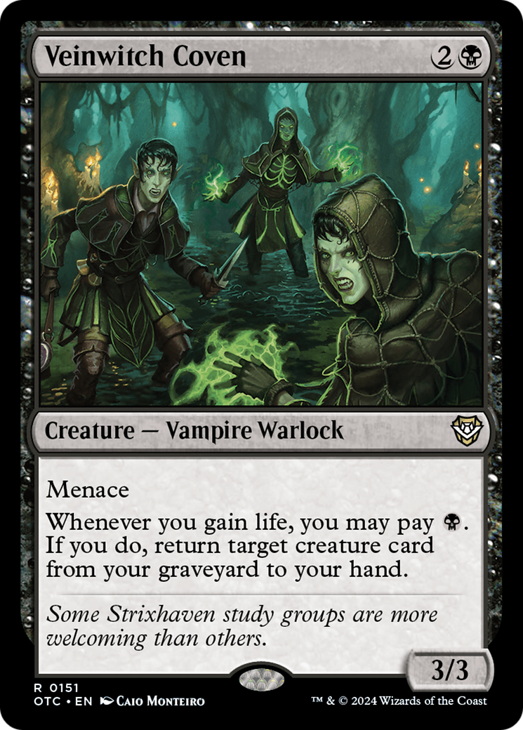 Veinwitch Coven (OTC-151) - Outlaws of Thunder Junction Commander - Premium MTG Single from Wizards of the Coast - Just $0.41! Shop now at Game Crave Tournament Store