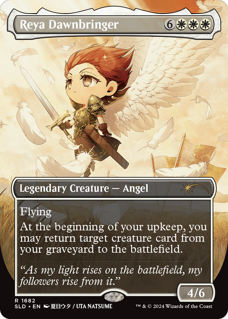 Reya Dawnbringer (SLD-1682) - Secret Lair Drop (Borderless) Foil - Premium MTG Single from Wizards of the Coast - Just $2.75! Shop now at Game Crave Tournament Store