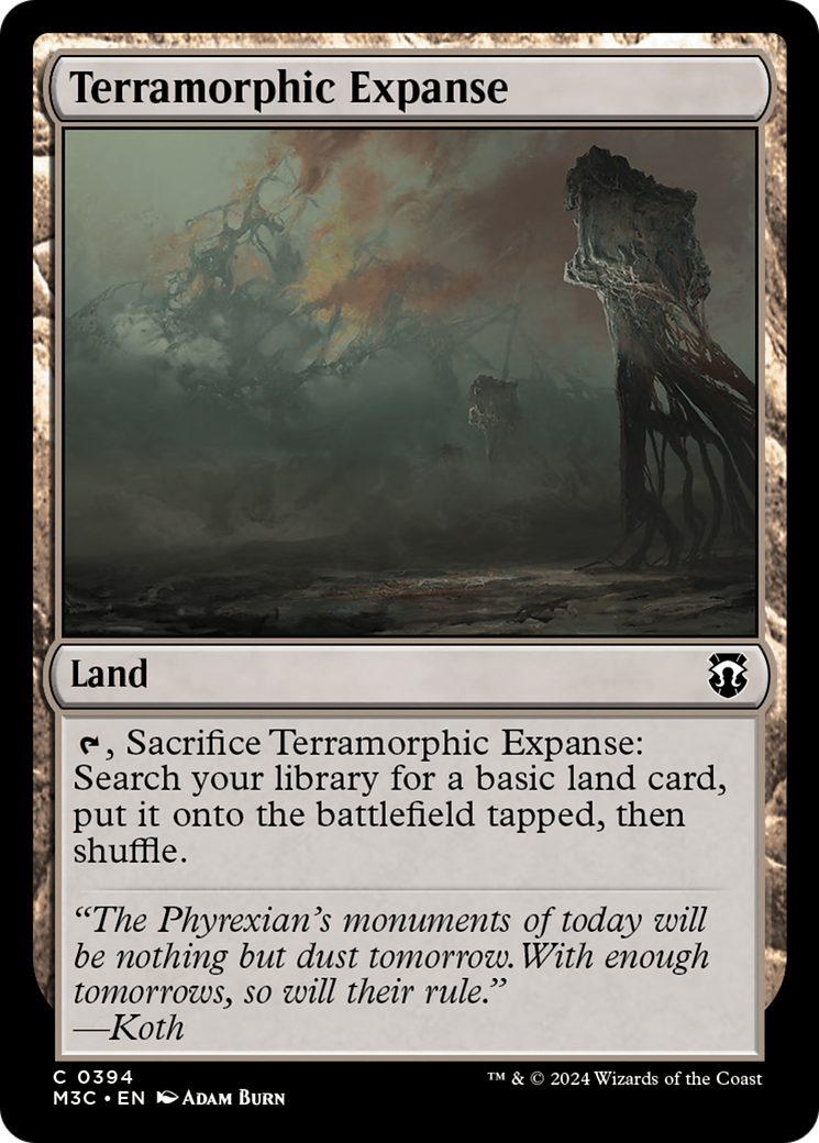 Terramorphic Expanse (M3C-394) - Modern Horizons 3 Commander Foil - Premium MTG Single from Wizards of the Coast - Just $0.25! Shop now at Game Crave Tournament Store