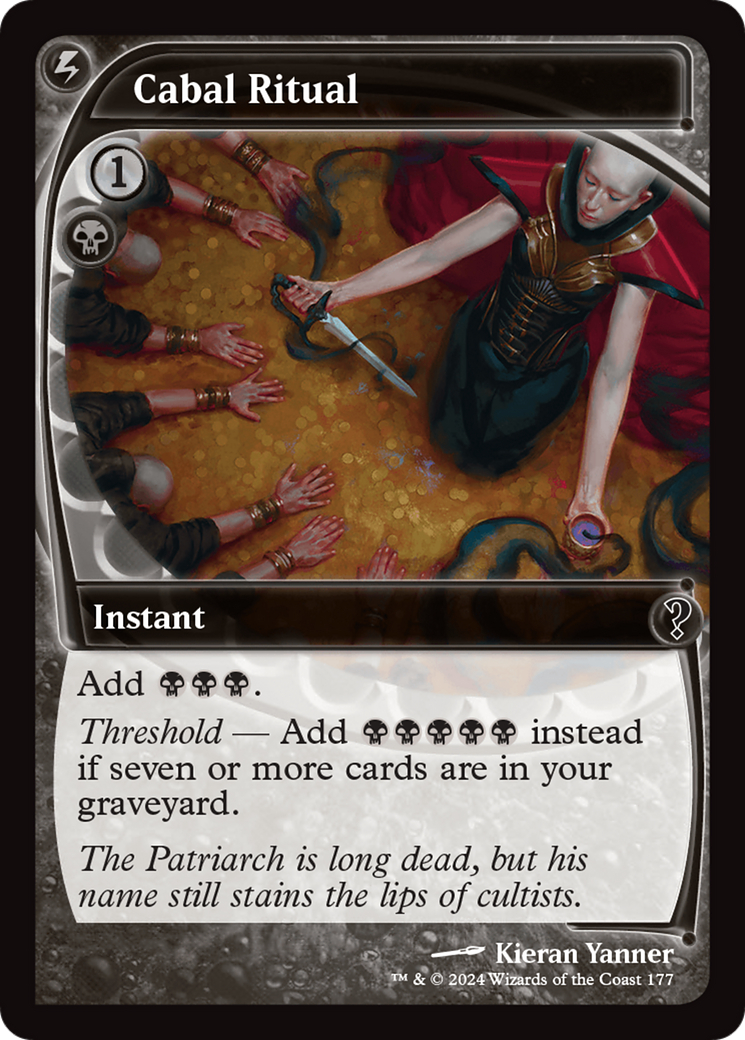 Cabal Ritual (MB2-177) - Mystery Booster 2 - Premium MTG Single from Wizards of the Coast - Just $11.99! Shop now at Game Crave Tournament Store