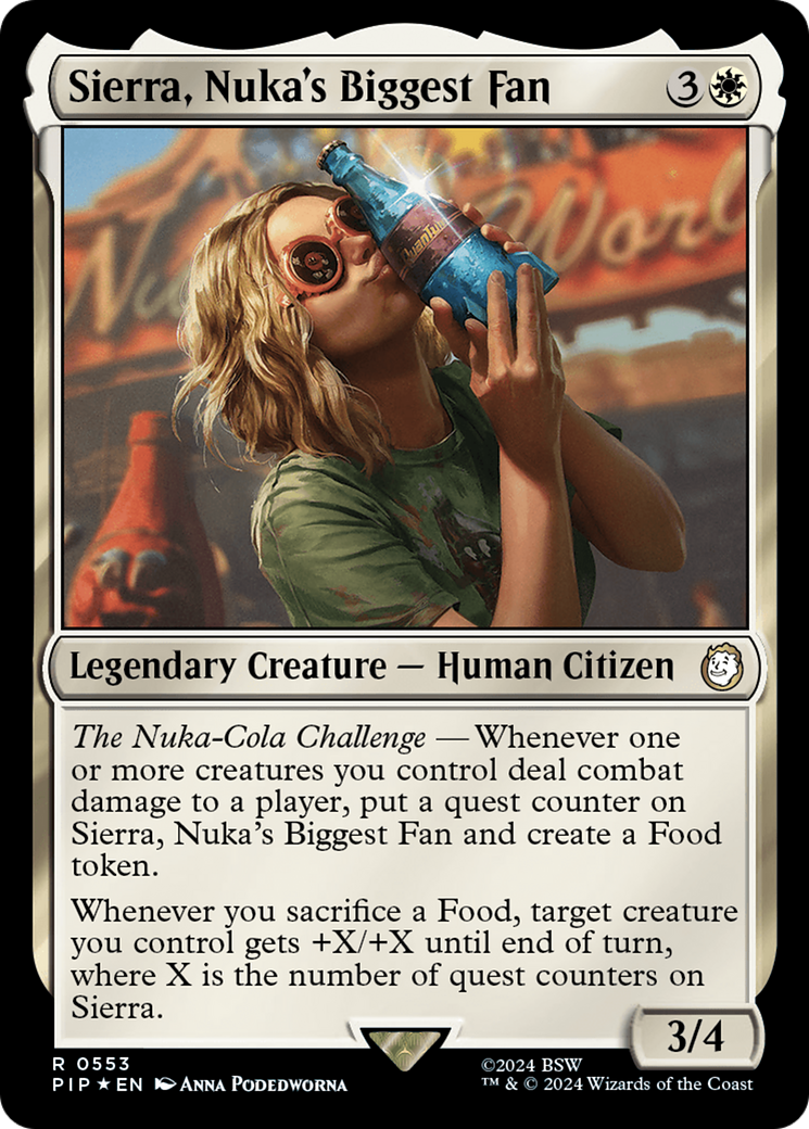 Sierra, Nuka's Biggest Fan (PIP-553) - Fallout Foil - Premium MTG Single from Wizards of the Coast - Just $2.41! Shop now at Game Crave Tournament Store