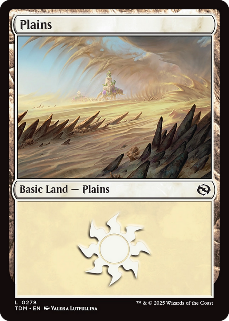 Plains (0278) (TDM-278) - Tarkir: Dragonstorm - Premium MTG Single from Wizards of the Coast - Just $0.08! Shop now at Game Crave Tournament Store