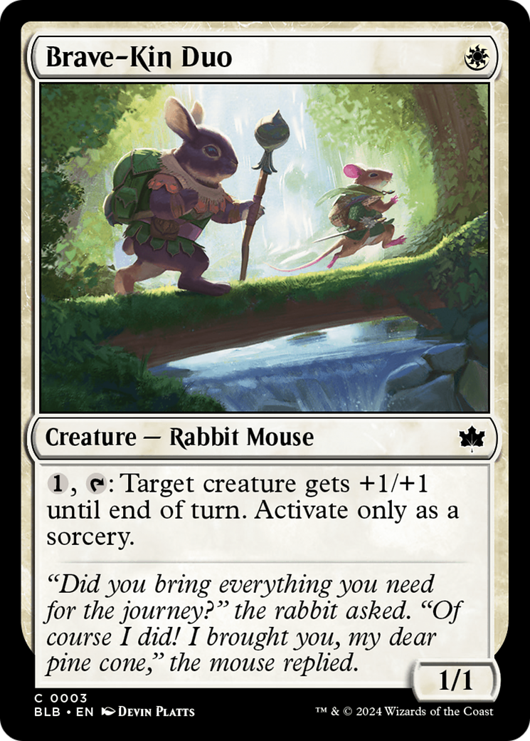 Brave-Kin Duo (BLB-003) - Bloomburrow - Premium MTG Single from Wizards of the Coast - Just $0.25! Shop now at Game Crave Tournament Store