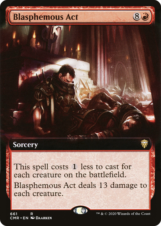 Blasphemous Act (CMR-661) - Commander Legends: (Extended Art) Foil