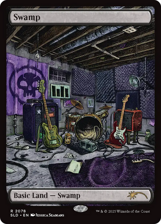 Swamp (SLD-2078) - Secret Lair Drop (Borderless) Foil