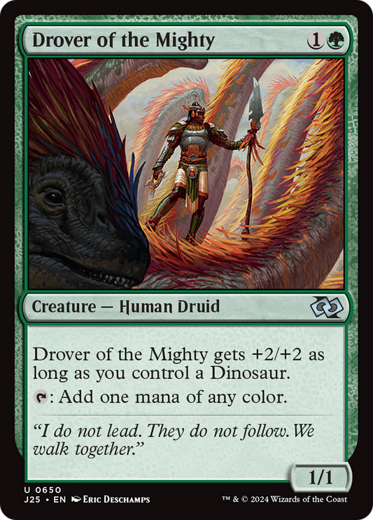 Drover of the Mighty (J25-650) - Foundations Jumpstart - Premium MTG Single from Wizards of the Coast - Just $0.25! Shop now at Game Crave Tournament Store
