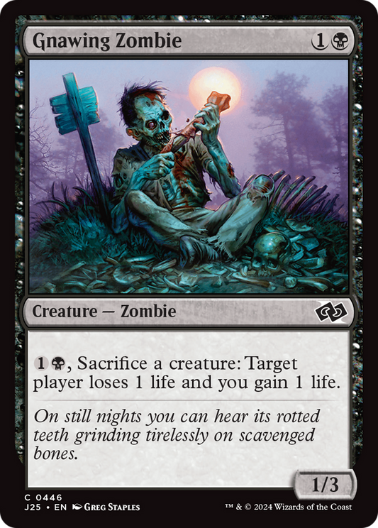 Gnawing Zombie (J25-446) - Foundations Jumpstart - Premium MTG Single from Wizards of the Coast - Just $0.25! Shop now at Game Crave Tournament Store