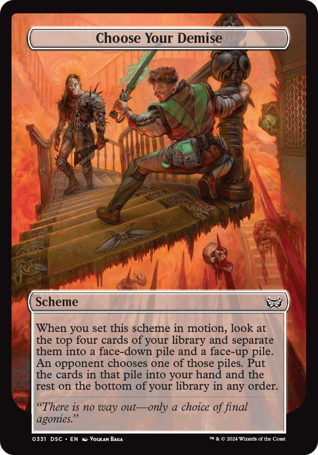 Choose Your Demise (DSC-331) - Duskmourn: House of Horror Commander - Premium MTG Single from Wizards of the Coast - Just $0.25! Shop now at Game Crave Tournament Store
