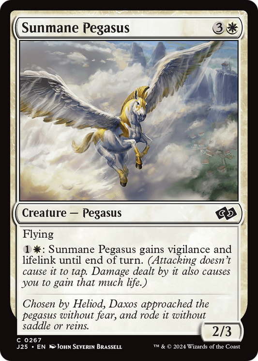 Sunmane Pegasus (J25-267) - Foundations Jumpstart - Premium MTG Single from Wizards of the Coast - Just $0.25! Shop now at Game Crave Tournament Store