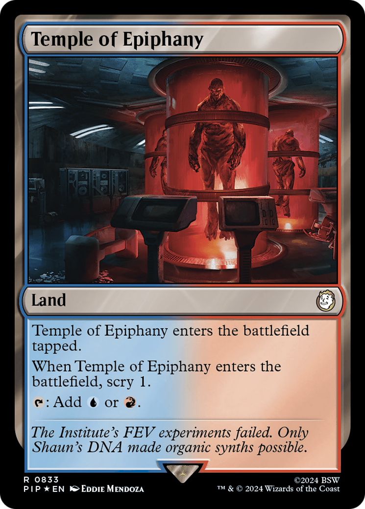 Temple of Epiphany (PIP-833) - Fallout Foil - Premium MTG Single from Wizards of the Coast - Just $0.47! Shop now at Game Crave Tournament Store