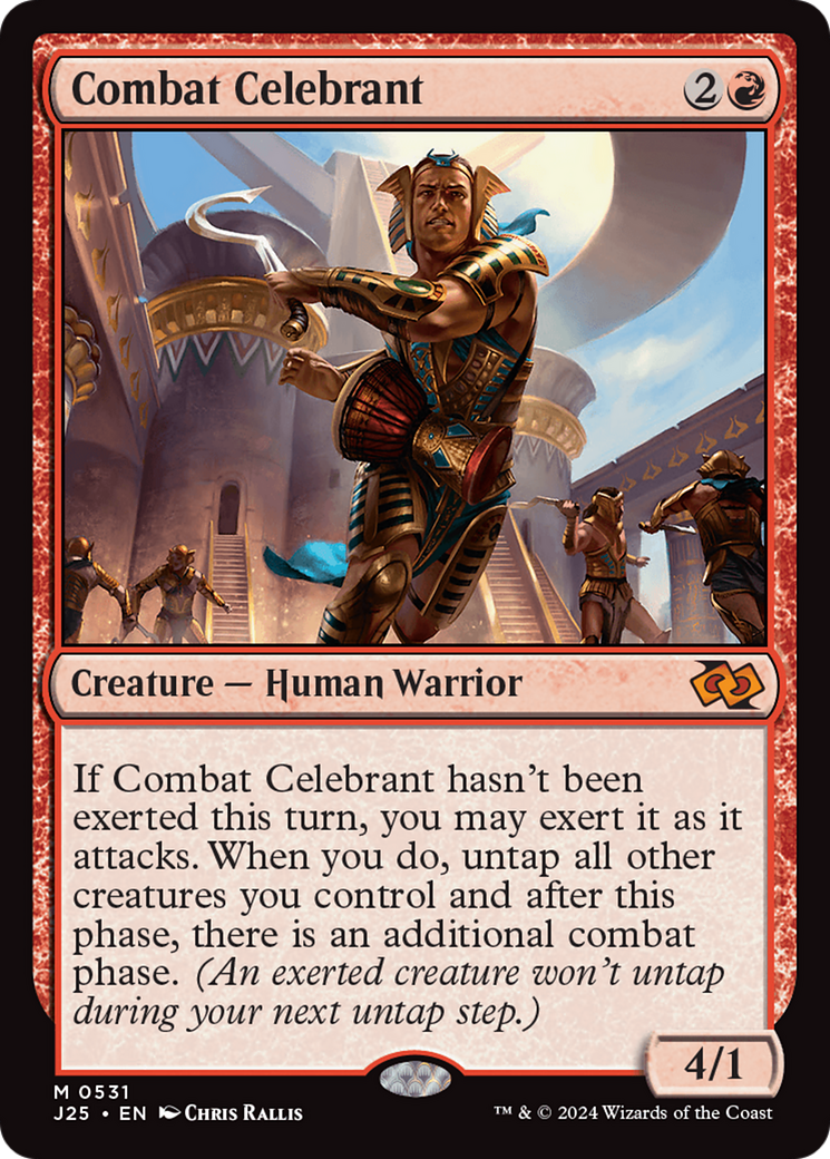 Combat Celebrant (J25-531) - Foundations Jumpstart - Premium MTG Single from Wizards of the Coast - Just $0.47! Shop now at Game Crave Tournament Store