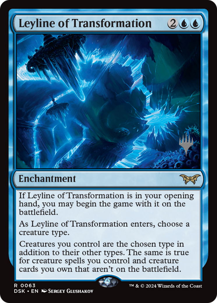 Leyline of Transformation (PDSK-63P) - Duskmourn: House of Horror Promos - Premium MTG Single from Wizards of the Coast - Just $0.40! Shop now at Game Crave Tournament Store