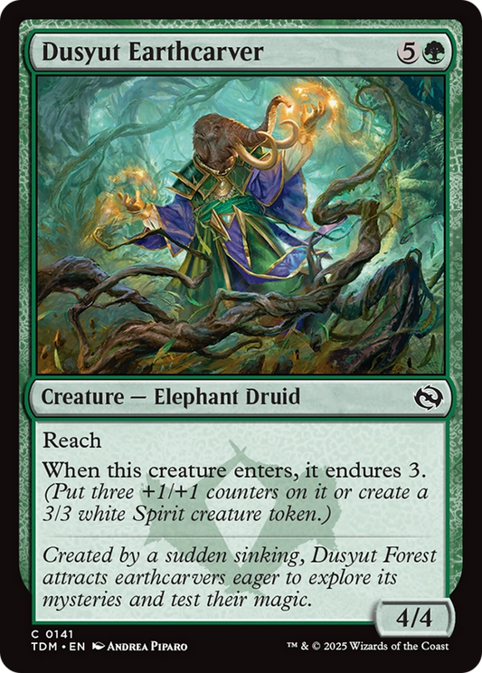 Dusyut Earthcarver (TDM-141) - Tarkir: Dragonstorm Foil - Premium MTG Single from Wizards of the Coast - Just $0.08! Shop now at Game Crave Tournament Store