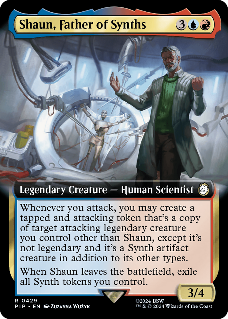 Shaun, Father of Synths (PIP-429) - Fallout: (Extended Art) - Premium MTG Single from Wizards of the Coast - Just $1.28! Shop now at Game Crave Tournament Store