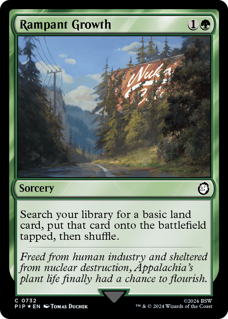 Rampant Growth (PIP-732) - Fallout Foil - Premium MTG Single from Wizards of the Coast - Just $3.75! Shop now at Game Crave Tournament Store