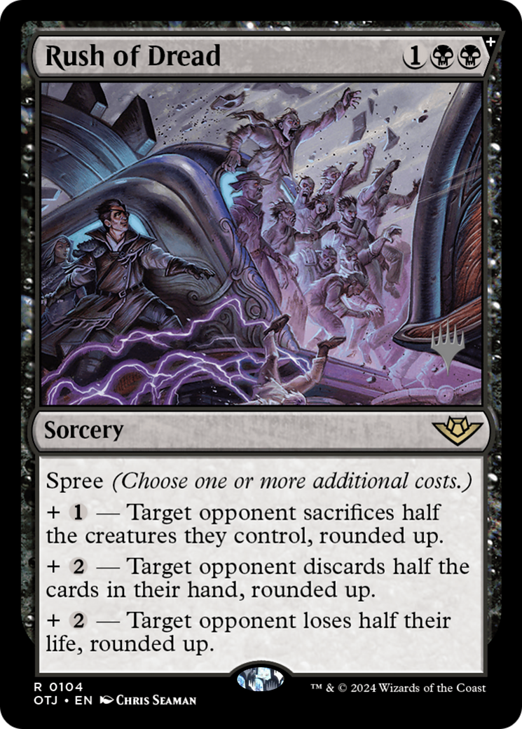 Rush of Dread (POTJ-104P) - Outlaws of Thunder Junction Promos - Premium MTG Single from Wizards of the Coast - Just $0.64! Shop now at Game Crave Tournament Store