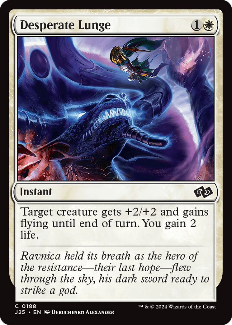Desperate Lunge (J25-188) - Foundations Jumpstart - Premium MTG Single from Wizards of the Coast - Just $0.25! Shop now at Game Crave Tournament Store