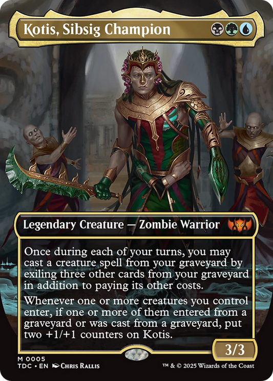 Kotis, Sibsig Champion (TDC-005) - Tarkir: Dragonstorm Commander (Borderless) - Premium MTG Single from Wizards of the Coast - Just $0.11! Shop now at Game Crave Tournament Store