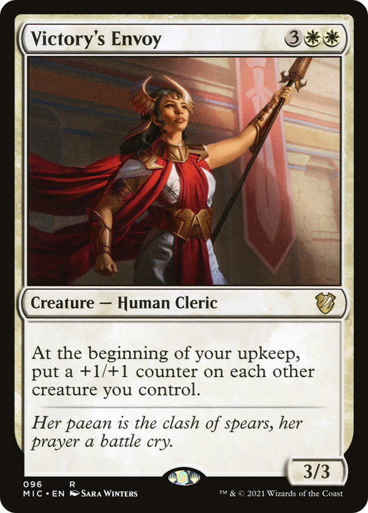 Victory's Envoy (MIC-096) - Midnight Hunt Commander - Premium MTG Single from Wizards of the Coast - Just $0.25! Shop now at Game Crave Tournament Store