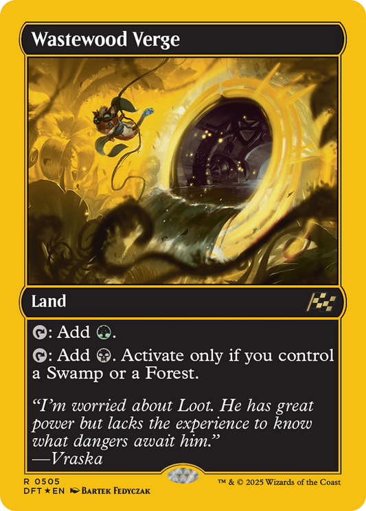 Wastewood Verge (First-Place Foil) (DFT-505) - Aetherdrift Foil - Premium MTG Single from Wizards of the Coast - Just $1.98! Shop now at Game Crave Tournament Store