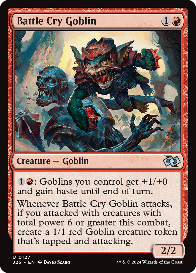 Battle Cry Goblin (J25-127) - Foundations Jumpstart - Premium MTG Single from Wizards of the Coast - Just $0.25! Shop now at Game Crave Tournament Store