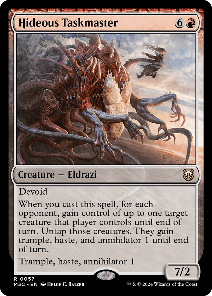 Hideous Taskmaster (M3C-057) - Modern Horizons 3 Commander - Premium MTG Single from Wizards of the Coast - Just $0.73! Shop now at Game Crave Tournament Store