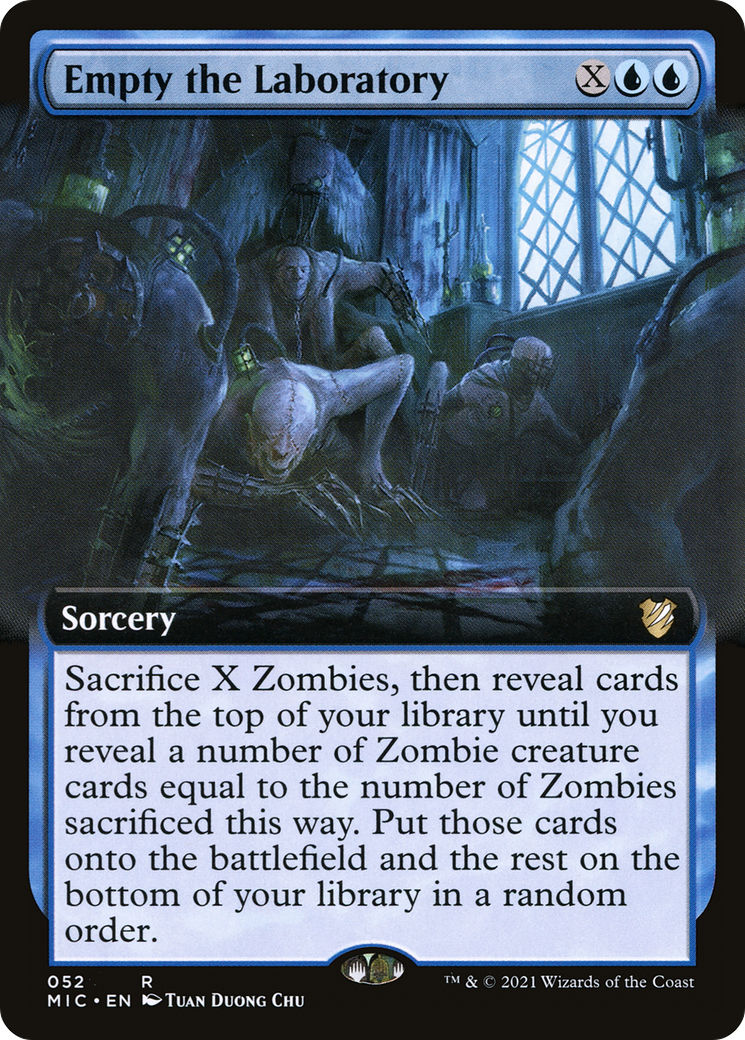 Empty the Laboratory (MIC-052) - Midnight Hunt Commander: (Extended Art) - Premium MTG Single from Wizards of the Coast - Just $0.38! Shop now at Game Crave Tournament Store