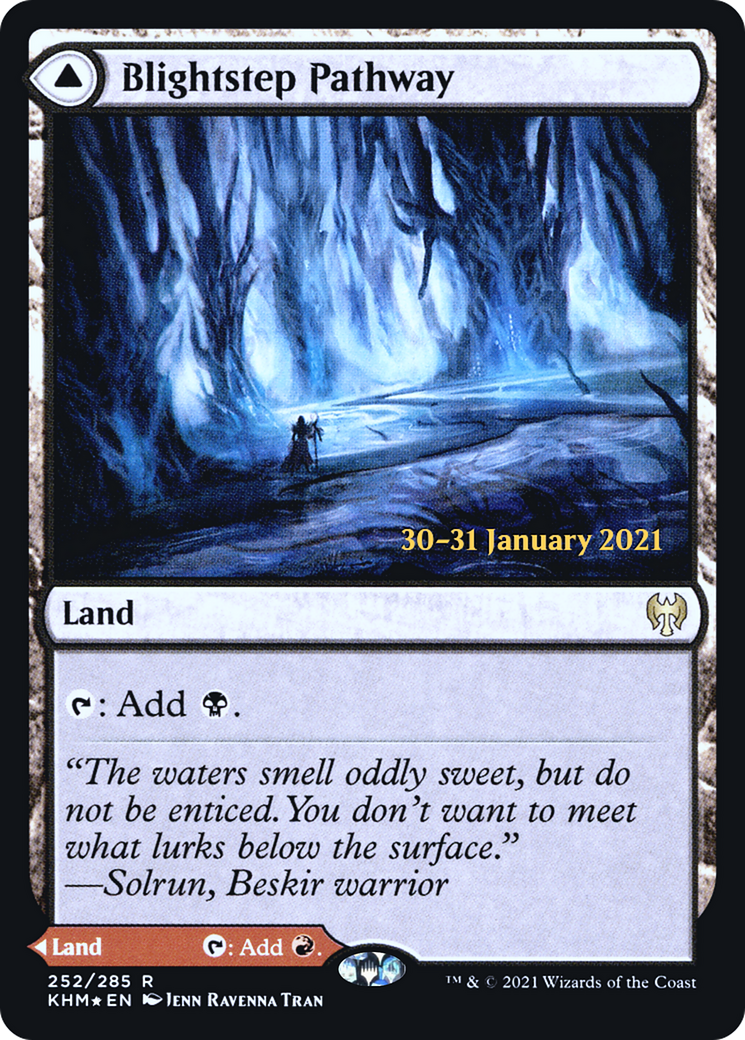 Blightstep Pathway // Searstep Pathway (PKHM-252S) - Kaldheim Promos Foil