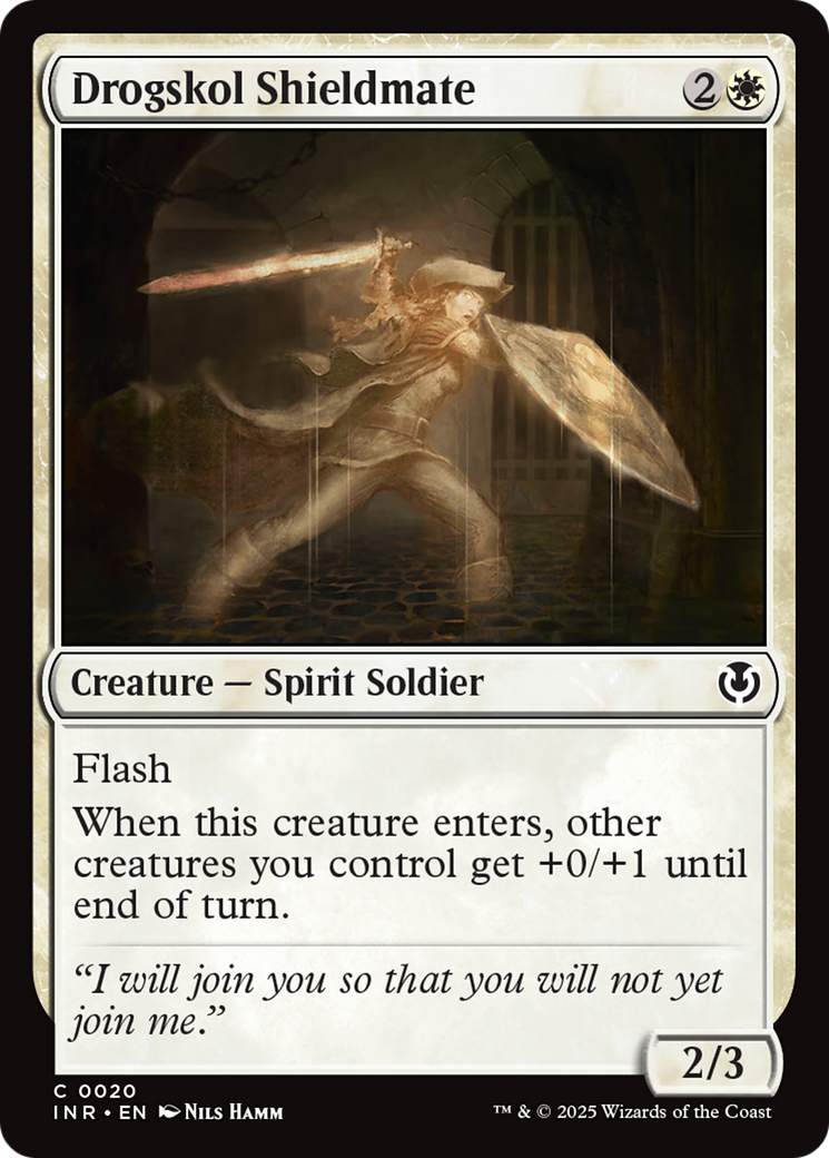 Drogskol Shieldmate (-020) - Innistrad Remastered - Premium MTG Single from Wizards of the Coast - Just $0.25! Shop now at Game Crave Tournament Store
