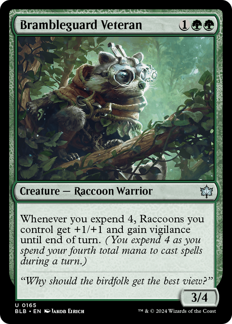 Brambleguard Veteran (BLB-165) - Bloomburrow Foil - Premium MTG Single from Wizards of the Coast - Just $0.25! Shop now at Game Crave Tournament Store
