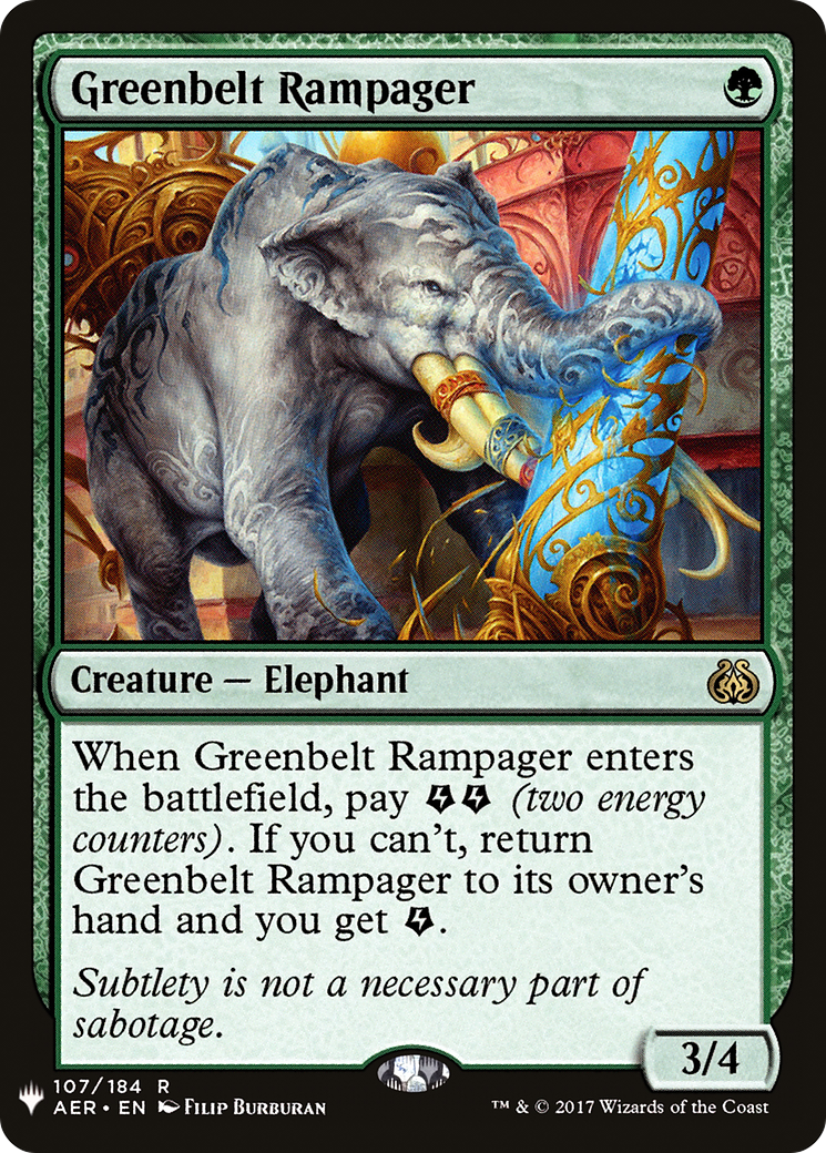 Greenbelt Rampager (MB1-1228) - Mystery Booster