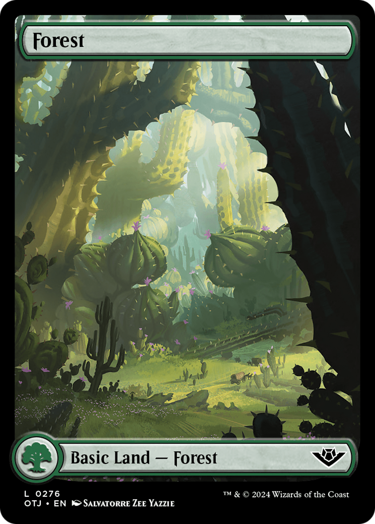 Forest (OTJ-276) - Outlaws of Thunder Junction Foil - Premium MTG Single from Wizards of the Coast - Just $0.28! Shop now at Game Crave Tournament Store