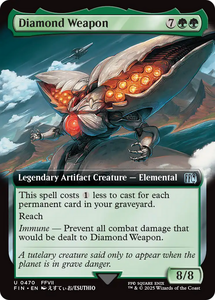 Diamond Weapon (FIN-470) - FINAL FANTASY: (Extended Art) - Premium MTG Single from Wizards of the Coast - Just $0.42! Shop now at Game Crave Tournament Store
