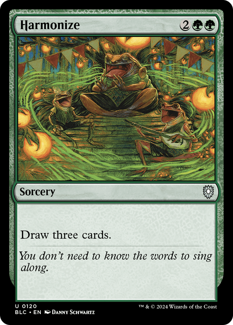 Harmonize (BLC-120) - Bloomburrow Commander - Premium MTG Single from Wizards of the Coast - Just $0.25! Shop now at Game Crave Tournament Store